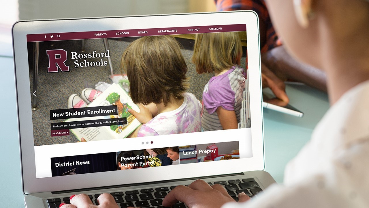 Rossford Schools Website Example Image